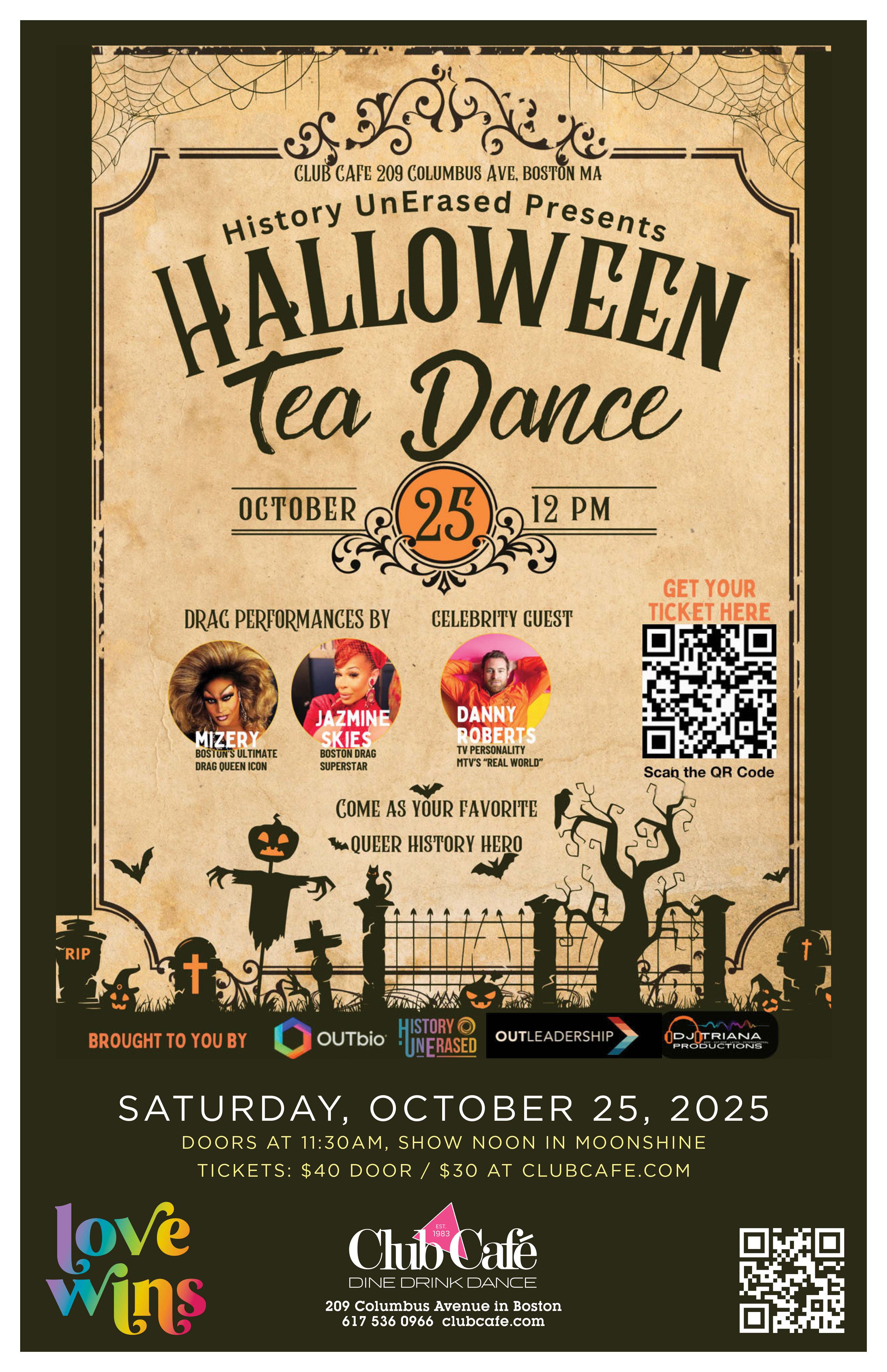 Halloween Tea Dance at Boston's Club Café
