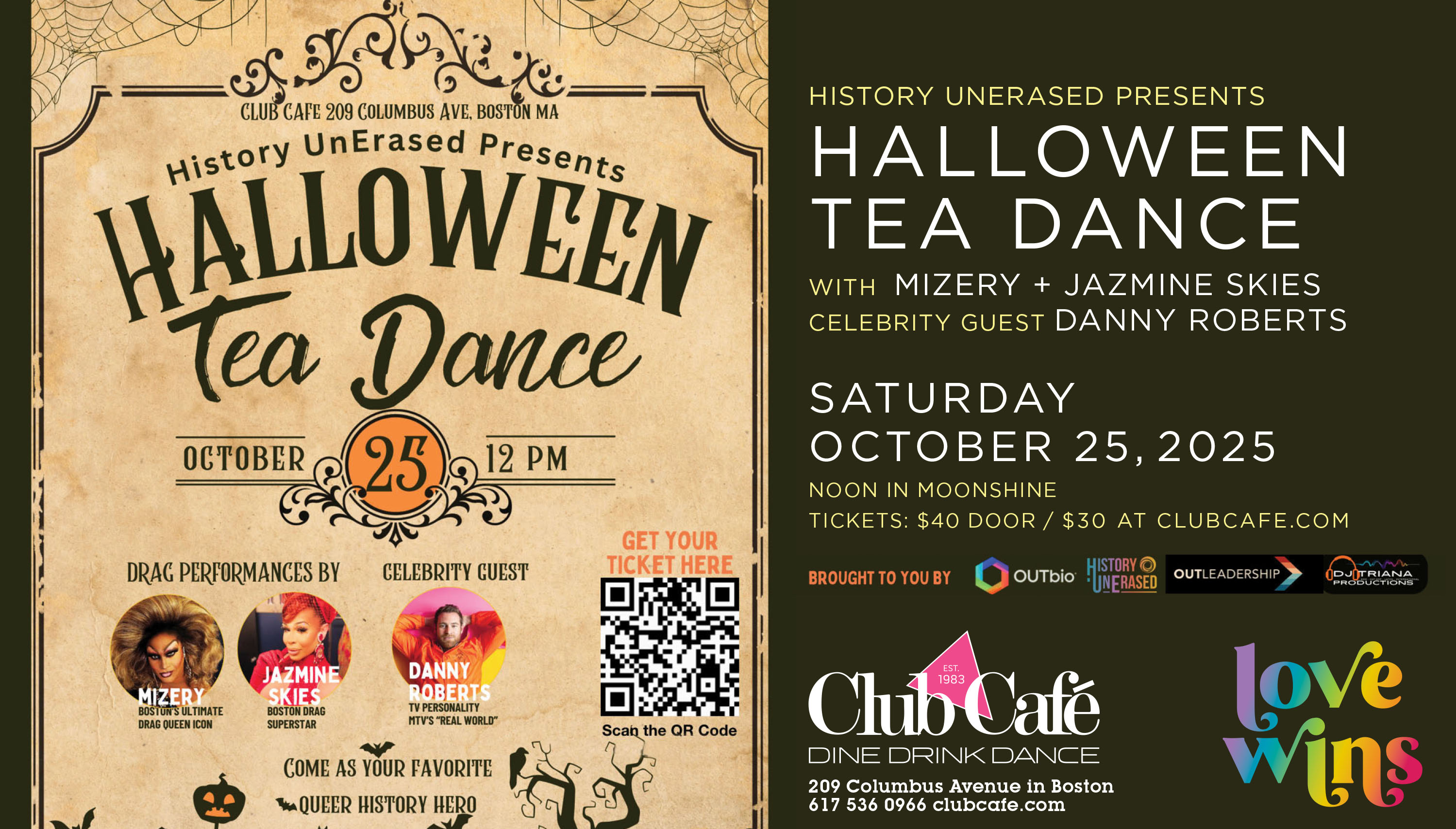 Halloween Tea Dance at Boston's Club Café