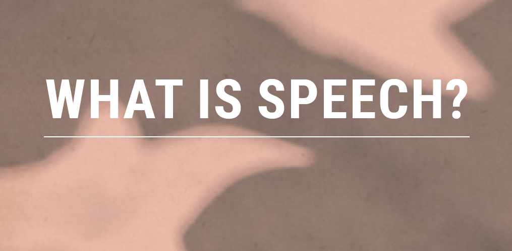 What is speech cover image